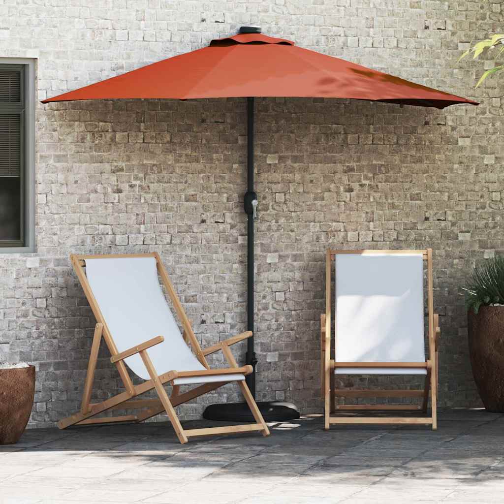 Vidaxl tuinparasol terracotta 294 x 150 x 223 cm polyester en staal