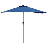 Vidaxl tuinparasol azurblauw 294 x 150 x 223 cm polyester en staal