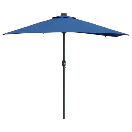 Vidaxl tuinparasol azurblauw 294 x 150 x 223 cm polyester en staal