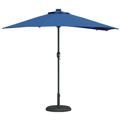 Vidaxl tuinparasol azurblauw 294 x 150 x 223 cm polyester en staal