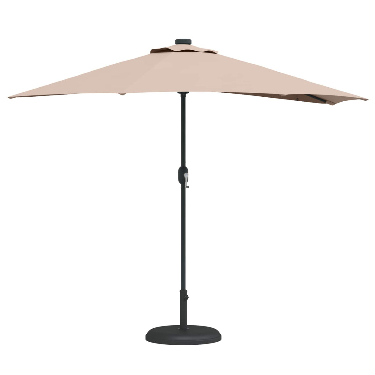 Vidaxl tuinparasol taupe 294 x 150 x 224 cm polyester en staal