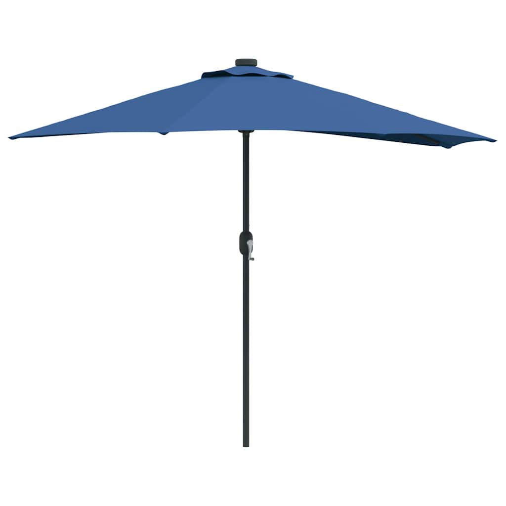 Vidaxl tuinparasol azurblauw 294 x 150 x 224 cm polyester en staal