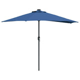 Vidaxl tuinparasol azurblauw 294 x 150 x 224 cm polyester en staal