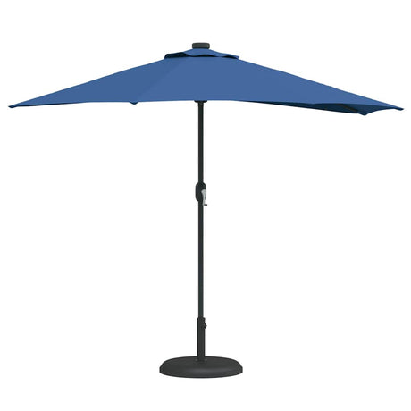 Vidaxl tuinparasol azurblauw 294 x 150 x 224 cm polyester en staal