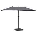 Vidaxl tuinparasol antraciet 385 x 209 x 244 cm polyester