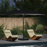 Vidaxl tuinparasol zwart 385 x 209 x 244 cm polyester