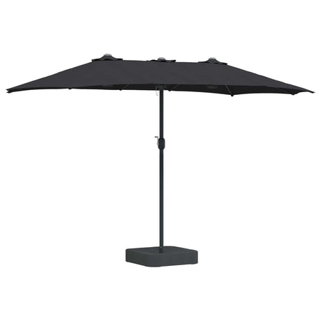 Vidaxl tuinparasol zwart 385 x 209 x 244 cm polyester