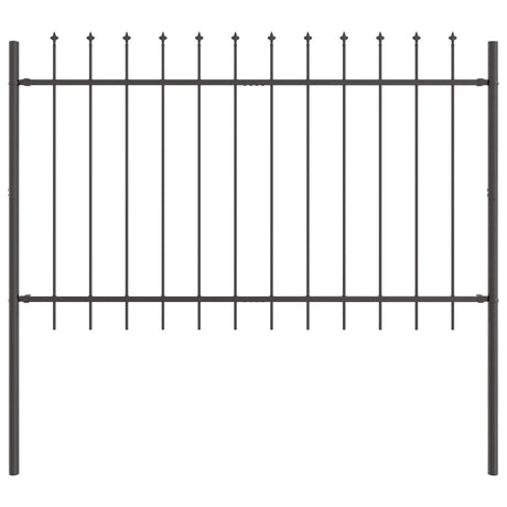 Vidaxl tuinhek 2 pcs grijs 3,4 x 1 m poedercoating staal