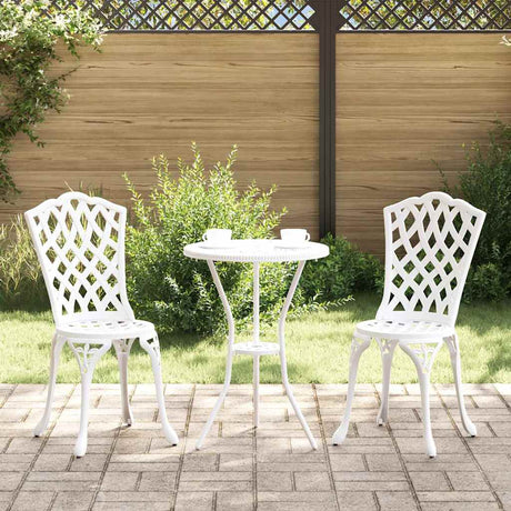 Vidaxl tuin bistro set 3 st wit aluminium
