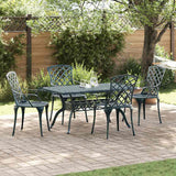 Vidaxl tuinstoel 4 st groen aluminium