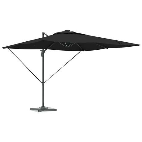 Vidaxl parasol zwart 286 x 284 x 270 cm aluminium en polyester