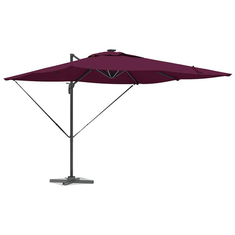 Vidaxl parasol bordeaux rood 286 x 284 x 270 cm aluminium en polyester