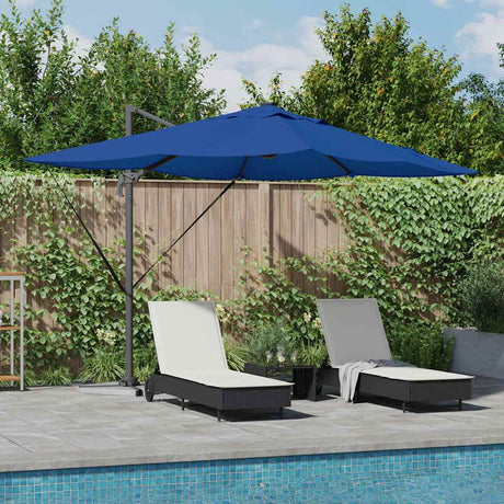 Vidaxl parasol azurblauw 352 x 251 x 265 cm polyester en aluminium