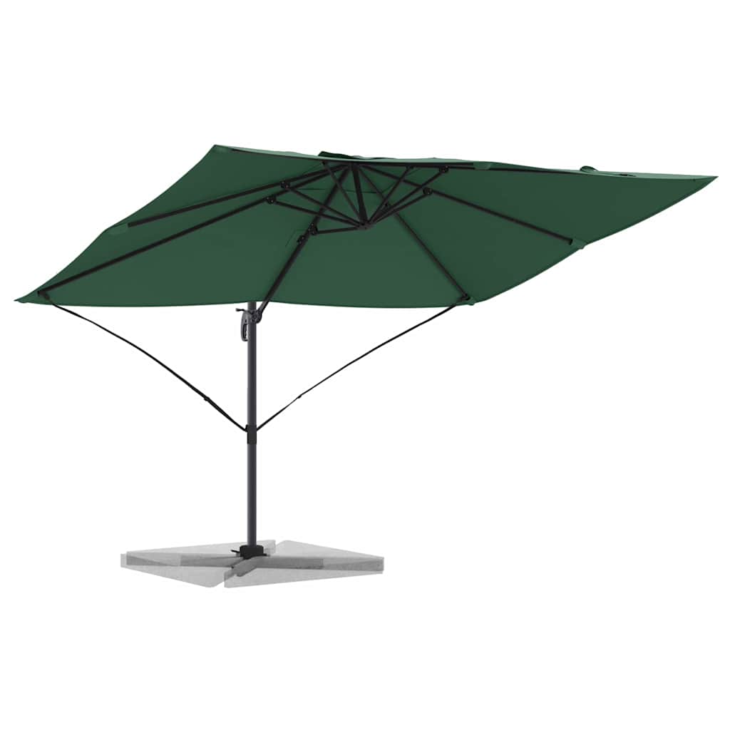 Vidaxl parasol groen 351 x 250 x 260 cm polyester en aluminium