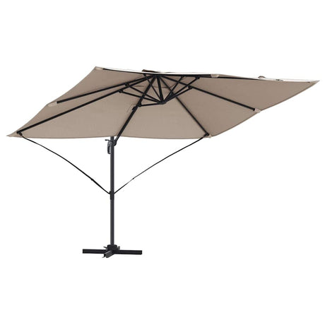 Vidaxl parasol taupe 351 x 250 x 260 cm polyester en aluminium