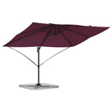 Vidaxl parasol bordeaux rood 351 x 250 x 260 cm polyester en aluminium
