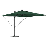 Vidaxl roma parasol groen 286 x 284 x 270 cm aluminium en polyester