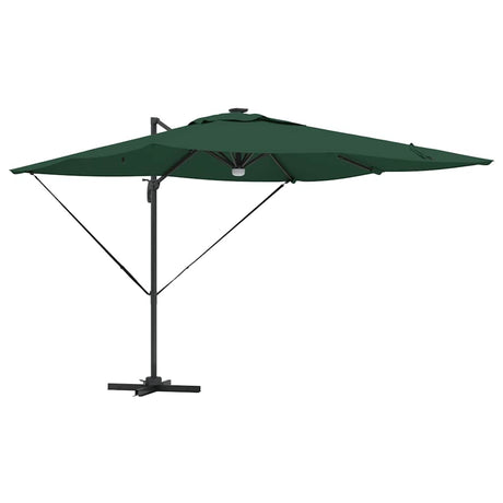 Vidaxl roma parasol groen 286 x 284 x 270 cm aluminium en polyester