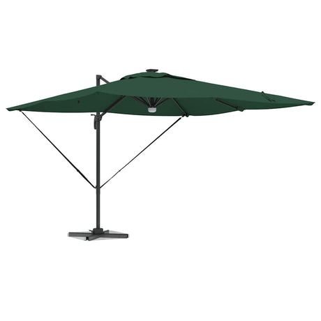 Vidaxl roma parasol groen 286 x 284 x 270 cm aluminium en polyester
