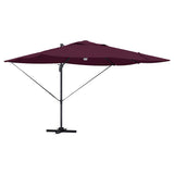 Vidaxl parasol bordeaux rood 351 x 250 x 253 cm polyester en aluminium