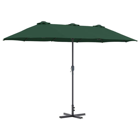 Vidaxl tuinparasol groen 370 x 197 x 239 cm polyester en aluminium