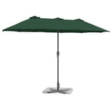 Vidaxl tuinparasol groen 370 x 197 x 239 cm polyester en aluminium