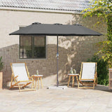 Vidaxl tuinparasol antraciet 370 x 197 x 239 cm polyester en aluminium