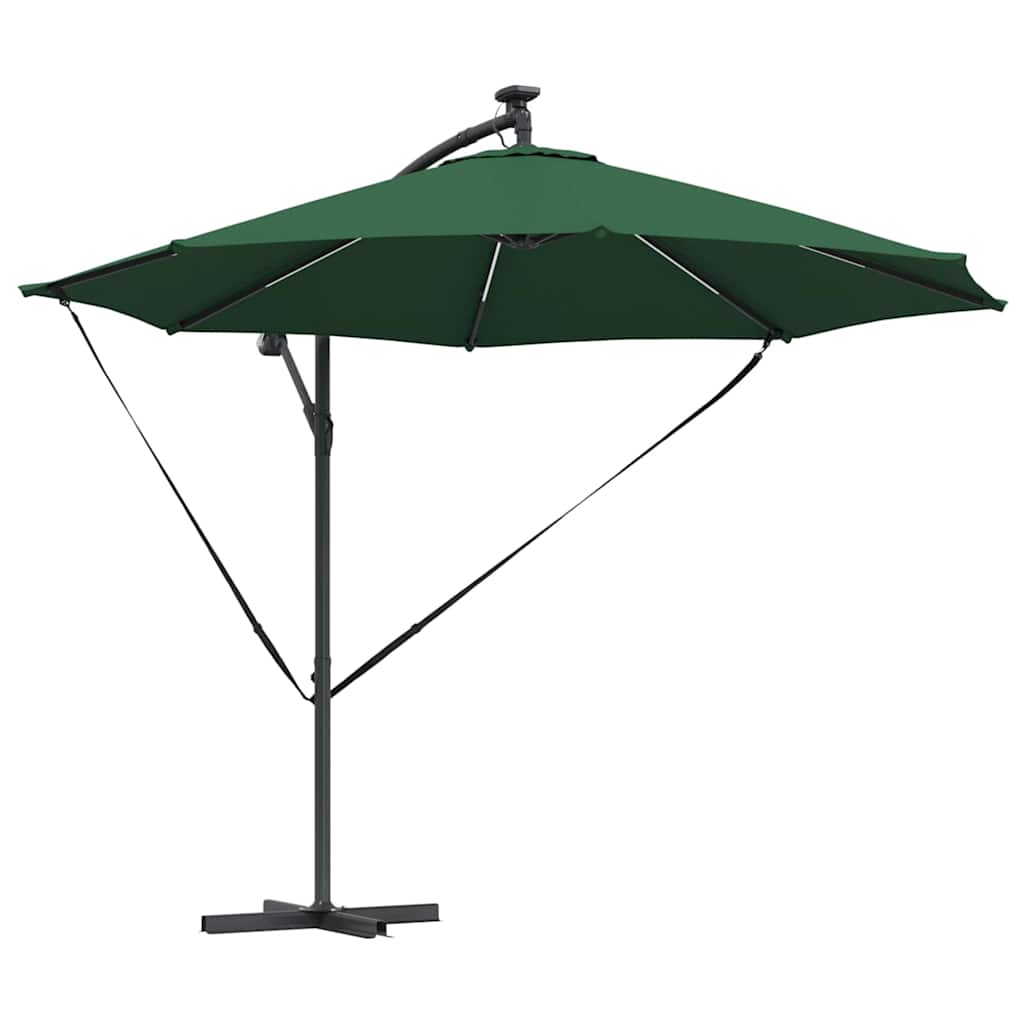 Vidaxl parasol groen 294 x 294 x 248 cm polyester en aluminium