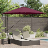Vidaxl parasol bordeaux rood 294 x 294 x 248 cm polyester en aluminium