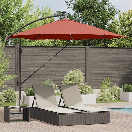 Vidaxl parasol terracotta 294 x 294 x 248 cm polyester en aluminium