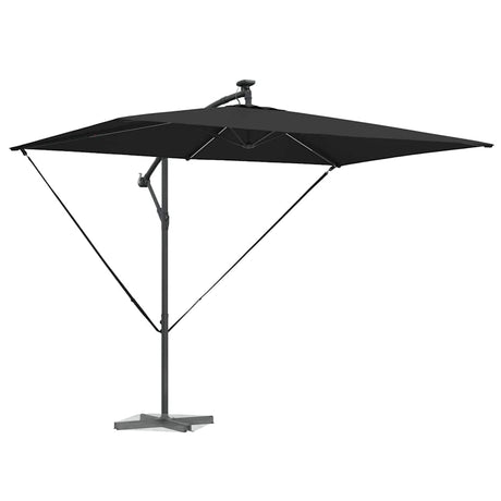 Vidaxl parasol zwart 294 x 200 x 270 cm polyester en aluminium