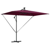 Vidaxl parasol bordeaux rood 294 x 200 x 270 cm polyester en aluminium