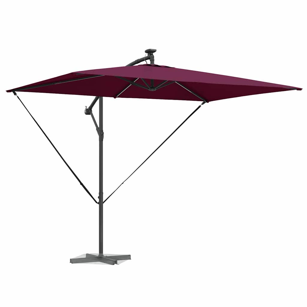 Vidaxl parasol bordeaux rood 294 x 200 x 270 cm polyester en aluminium