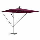Vidaxl parasol bordeaux rood 294 x 200 x 270 cm polyester en aluminium