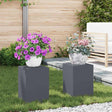 Vidaxl plantenstandaard 2 st antraciet 24 x 24 x 35 cm