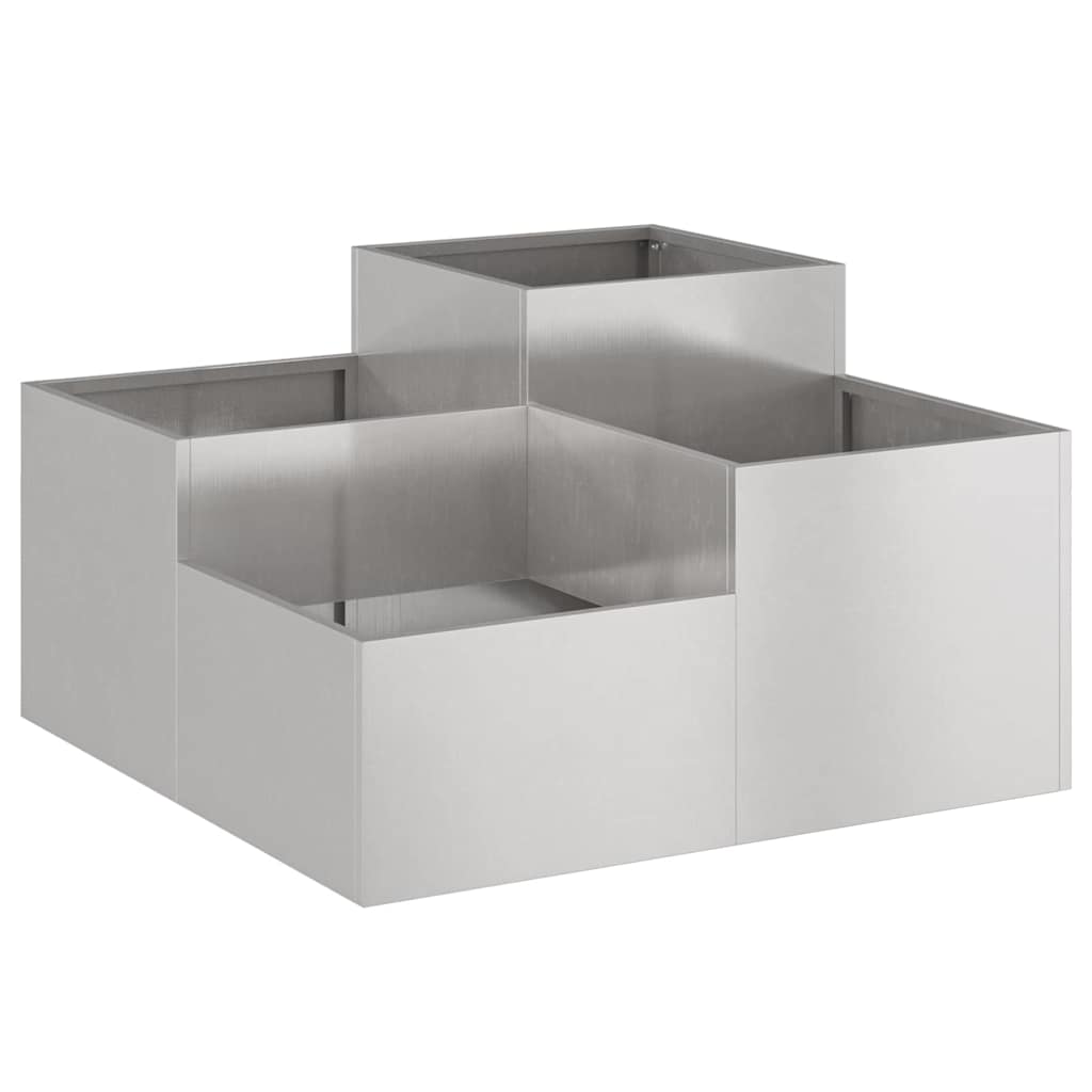 Vidaxl tuin bloempot roestig 80 x 80 x 48 cm cortenstaal