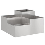 Vidaxl tuin bloempot roestig 80 x 80 x 48 cm cortenstaal