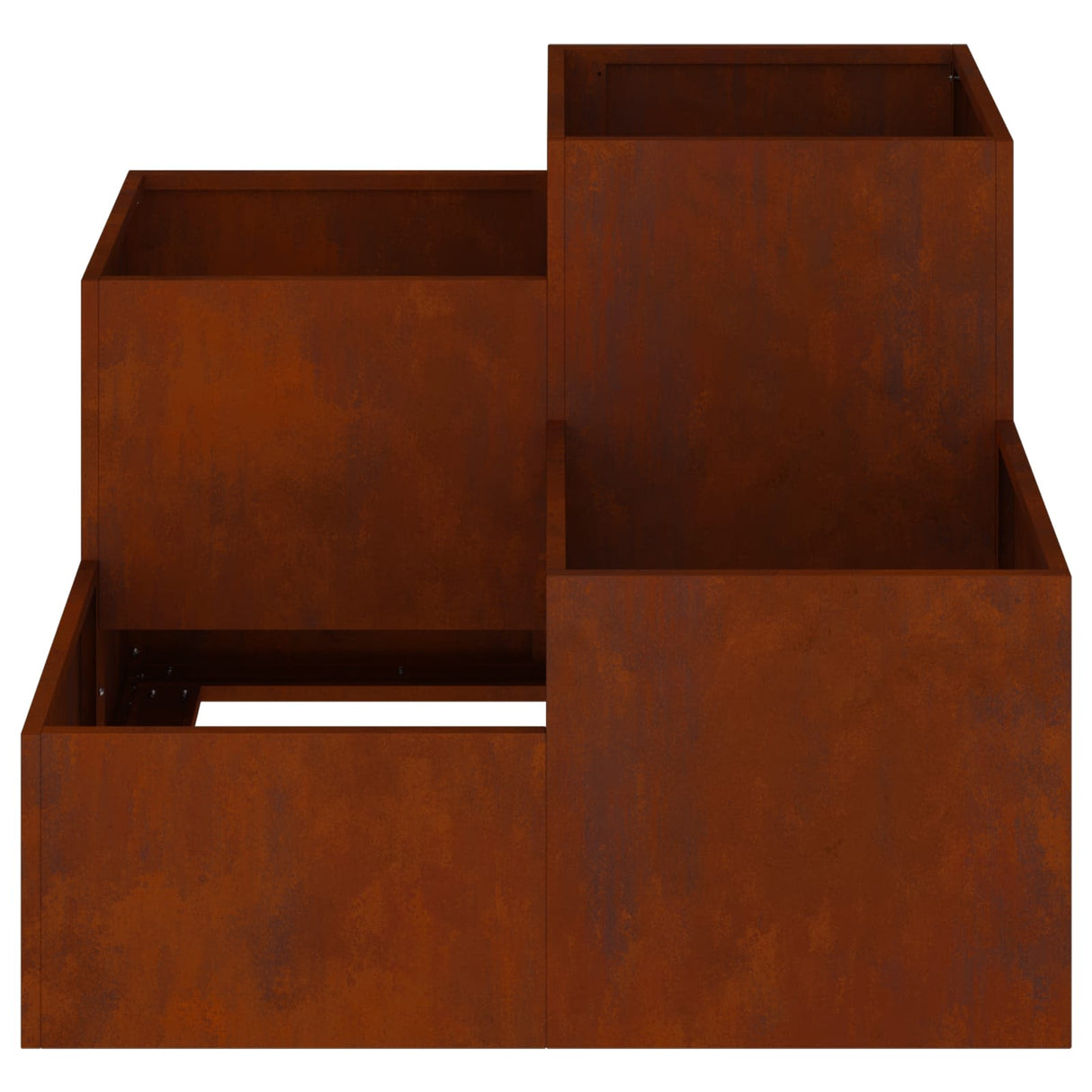 Vidaxl tuin bloempot roestig 100 x 100 x 60 cm cortenstaal