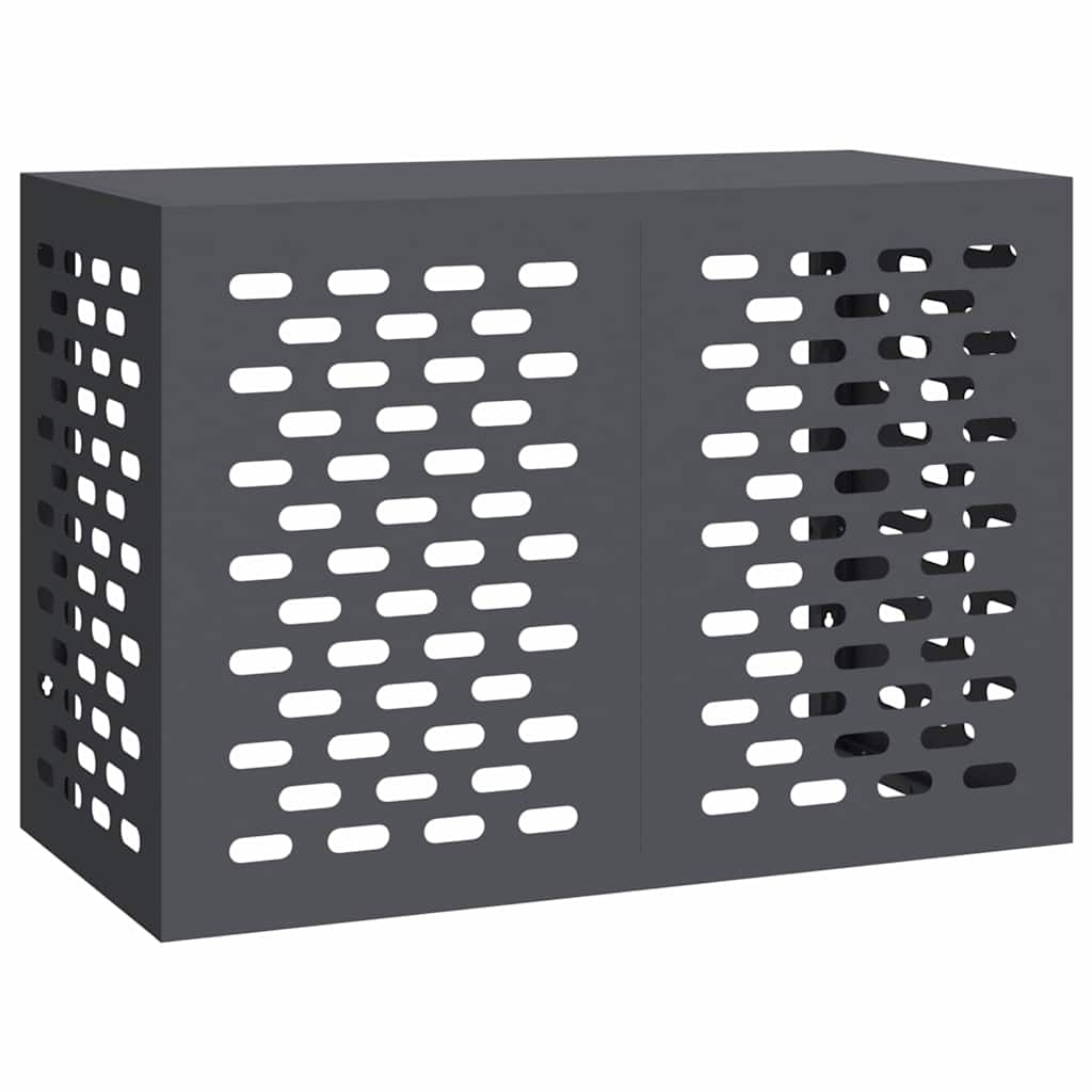 Vidaxl airconditioner hoes antraciet 100 x 50 x 70 cm staal