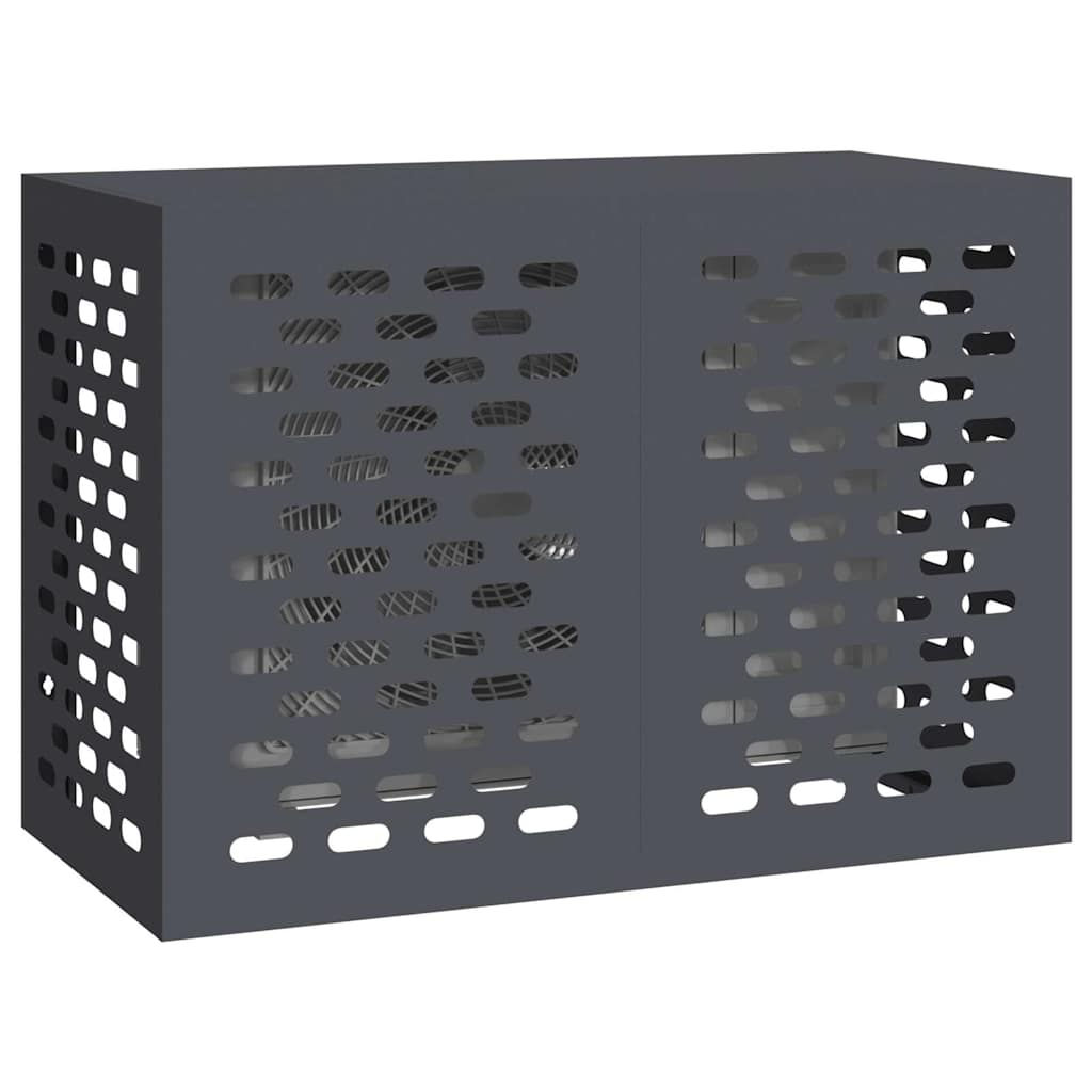 Vidaxl airconditioner hoes antraciet 100 x 50 x 70 cm staal