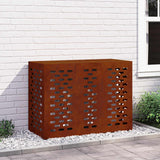 Vidaxl airconditioner hoes roestkleurig 110 x 50 x 80 cm