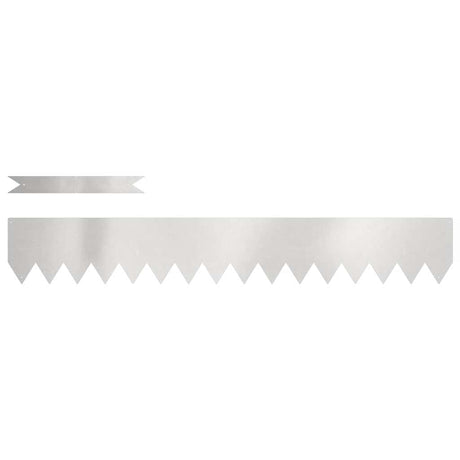 Vidaxl tuinrand 20 pcs zilver 100 x 0.05 x 20 cm roestvrij staal