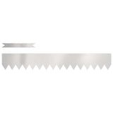Vidaxl tuinrand 50 pcs zilver 100 x 0.05 x 20 cm roestvrij staal