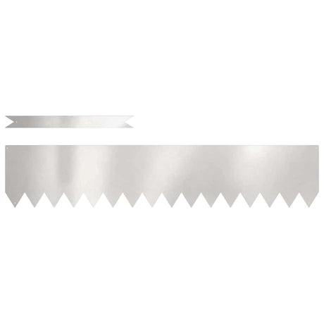 Vidaxl tuinrand 10 pcs zilver 100 x 0.05 x 20 cm roestvrij staal