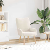 Vidaxl fauteuil crème 63 x 67 x 94 cm schapenstof en triplex