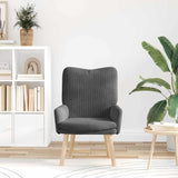 Vidaxl fauteuil donkergrijs 63 x 67 x 94 cm stof