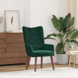 Vidaxl fauteuil donkergroen 63 x 67 x 94 cm fluweel