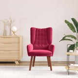 Vidaxl fauteuil wijnrood 63 x 67 x 94 cm fluweel