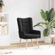 Vidaxl fauteuil zwart 63 x 67 x 94 cm stof en multiplex