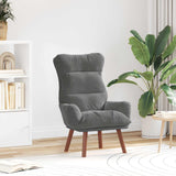 Vidaxl fauteuil donkergrijs fluweel